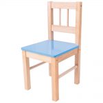 Detská drevená stolička - modrá Bigjigs Toys