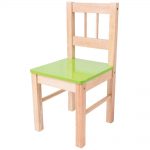 Detská drevená stolička zelená Bigjigs Toys