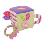 Detská motorická kocka - zajačik, textilná Bigjigs Toys BB503