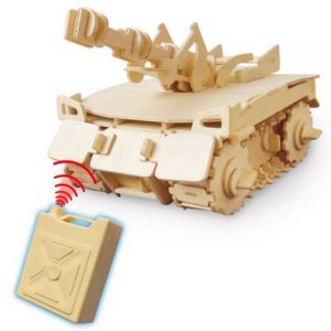 3D puzzle drevené Tank na diaľkové ovládanie RoboTime Drevena skladacka Tank na dialove ovladanie RoboTime