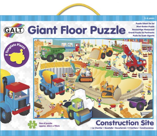GALT Veľké podlahové puzzle Na stavenisku