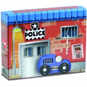Zábavná hračka Box s autami - polícia Vilac V2365