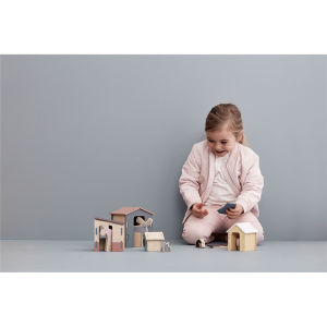 Domčeky drevené sada 5 ks Edvin Kids Concept