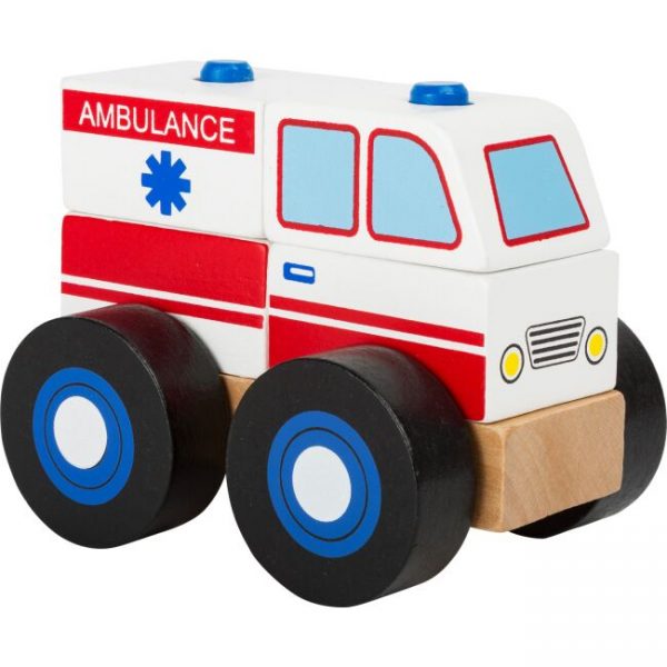 Drevené skladacie auto Ambulancia Small Foot Legler 11074
