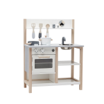 Kuchynka drevená natural biela Bistro Kids Concept 1000161KC