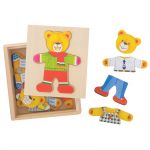 Oblékací puzzle Pan medvěd Bigjigs ToysDrevené obliekacie puzzle Pán medveď Bigjigs Toys