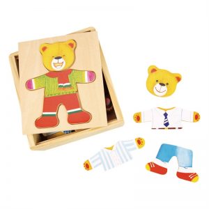 Oblékací puzzle Pan medvěd Bigjigs Toys