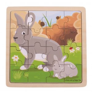 Puzzle - Králík s králíčkem Bigjigs Toys