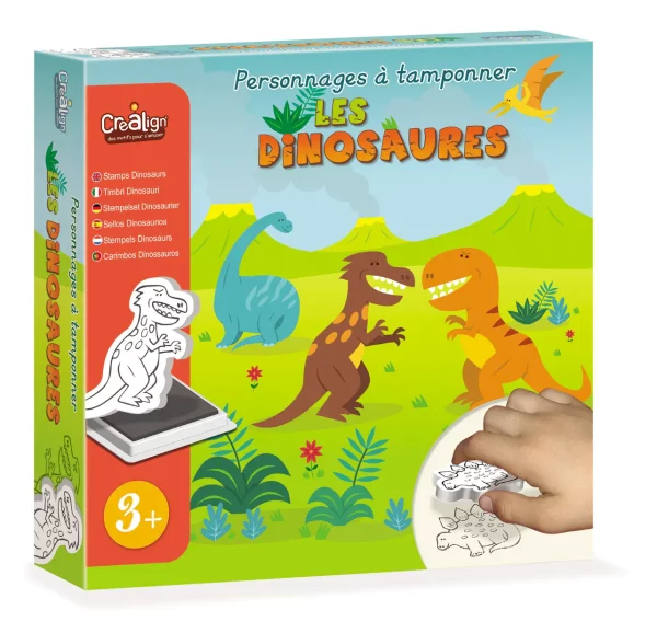 Pečiatky Dinosaury 10 ks CreaLign
