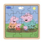 Drevené puzzle 16 dielov Pepa Pig