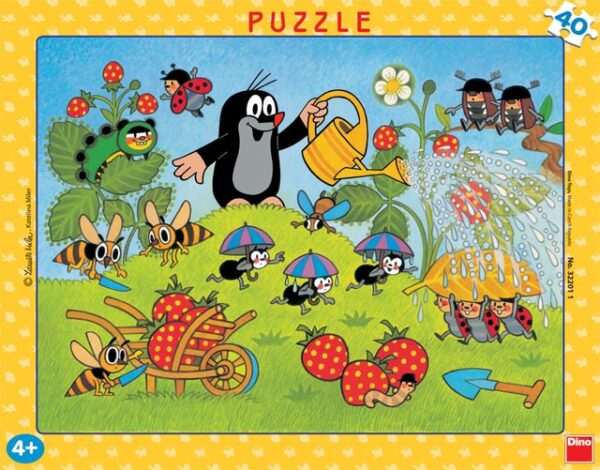 Krtko v jahodách 40D puzzle
