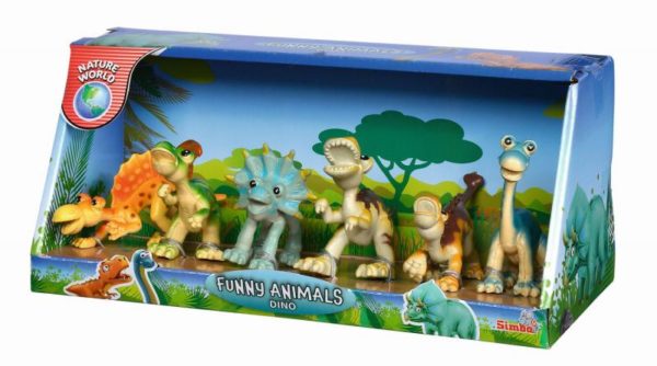 Veselé zvieratká Dinosauri 6 ks Simba
