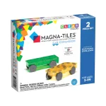 Magnetická stavebnica Cars 2-dielna sada Green/Yellow Magna Tiles MT-16022