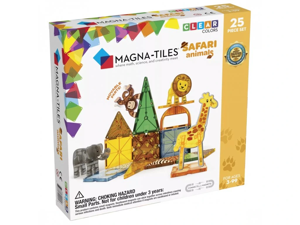 Magnetická stavebnica Safari 25 dielov Magna Tiles 1
