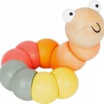 Motorická hračka húsenica ružová Small Foot