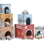 Stohovacie kocky s autíčkami Little Dutch 1
